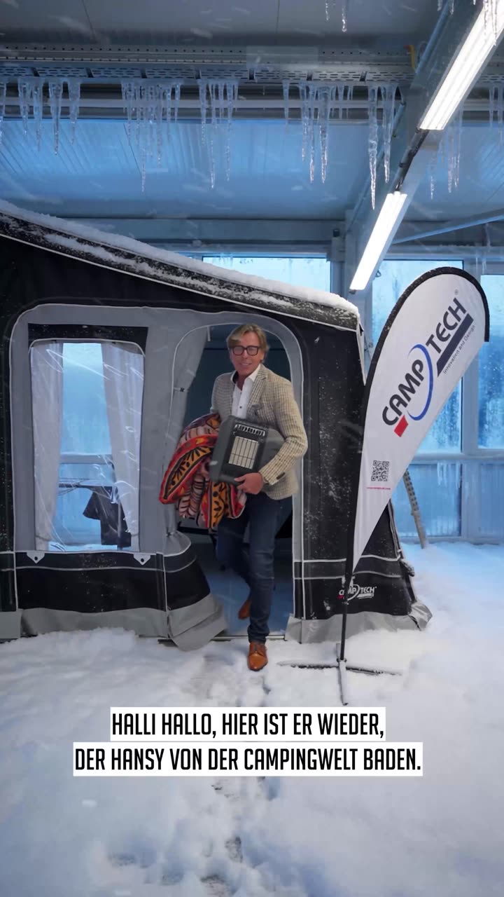 Standbild aus dem Video zur Winter-Aktion der Campingwelt Baden